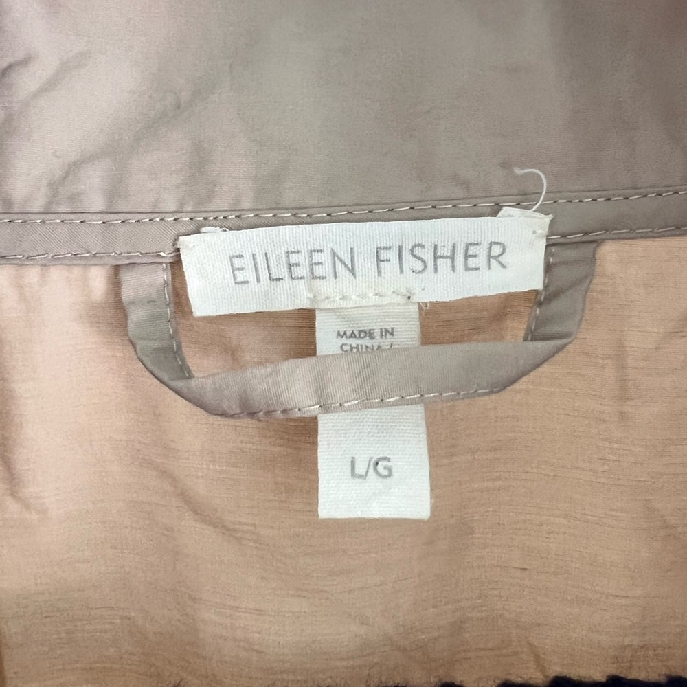Eileen Fisher Neutral Lightweight Pullover Windbreaker - Picture 2 of 10
